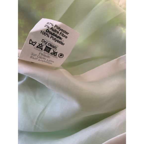 J Crew Women's Neon Yellow Green and Gray Dress - Picture 9 of 10